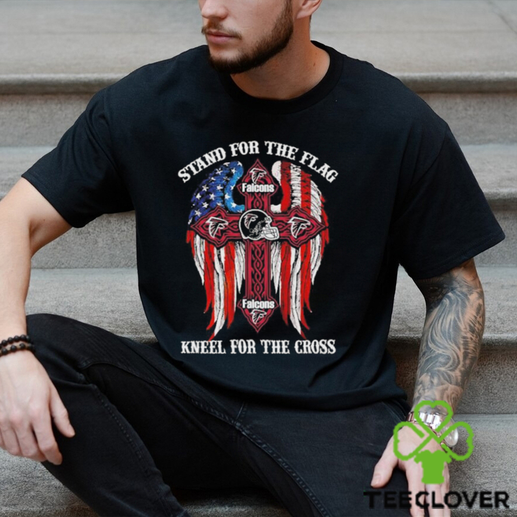 Atlanta Falcons Stand For The Flag Kneel For The Cross 2024 T shirt Atlanta Falcons Stand For The Flag Kneel For The Cross 2024 T shirt