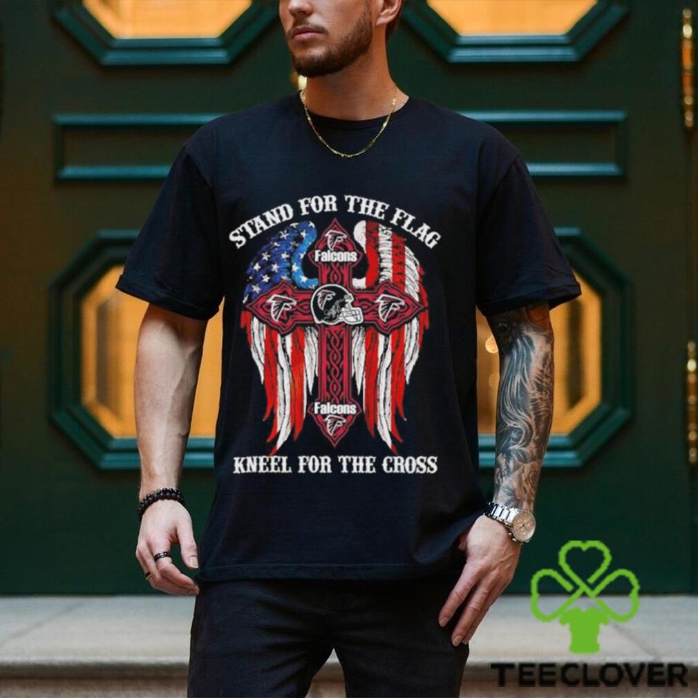 Atlanta Falcons Stand For The Flag Kneel For The Cross 2024 T shirt Atlanta Falcons Stand For The Flag Kneel For The Cross 2024 T shirt
