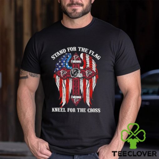 Atlanta Falcons Stand For The Flag Kneel For The Cross 2024 T shirt