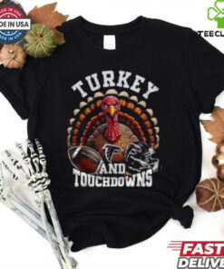 Atlanta Falcons Thanksgiving Touchdowns & Turkey Shirt
