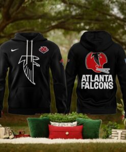 Atlanta Falcons Throwback 2025 Black Hoodie