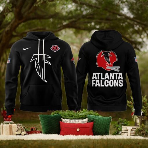 Atlanta Falcons Throwback 2025 Black Hoodie