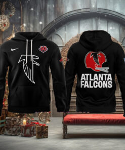 Atlanta Falcons Throwback 2025 Black Hoodie
