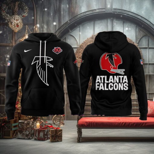 Atlanta Falcons Throwback 2025 Black Hoodie