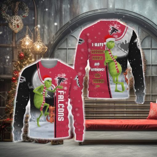 Atlanta Falcons Tree Beach New Trends 3D Sweater Christmas For Fans Gift