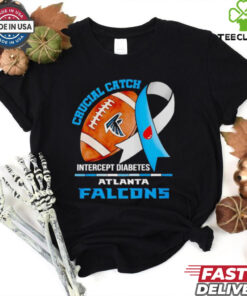 Atlanta Falcons crucial catch intercept diabetes shirt