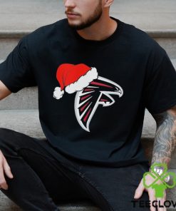 Atlanta Falcons logo Santa Hat Christmas 2023 Shirt