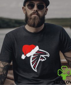 Atlanta Falcons logo Santa Hat Christmas 2023 Shirt