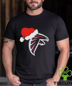 Atlanta Falcons logo Santa Hat Christmas 2023 Shirt