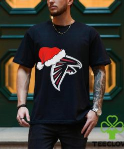 Atlanta Falcons logo Santa Hat Christmas 2023 Shirt