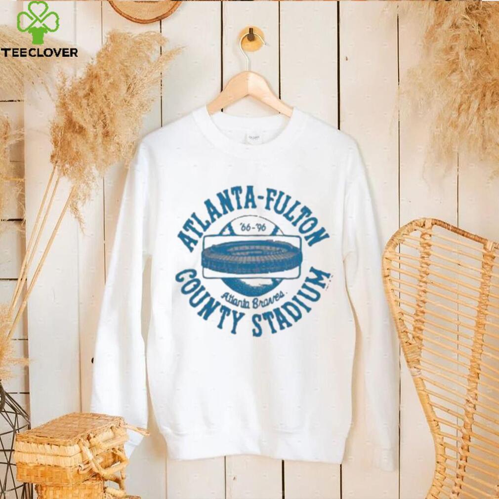 Atlanta Fulton County Stadium Hooded Sweatshirt Atlanta Fulton County Stadium Hooded Sweatshirt