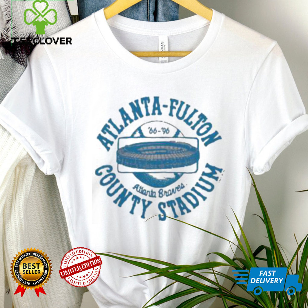 Atlanta Fulton County Stadium Hooded Sweatshirt Atlanta Fulton County Stadium Hooded Sweatshirt