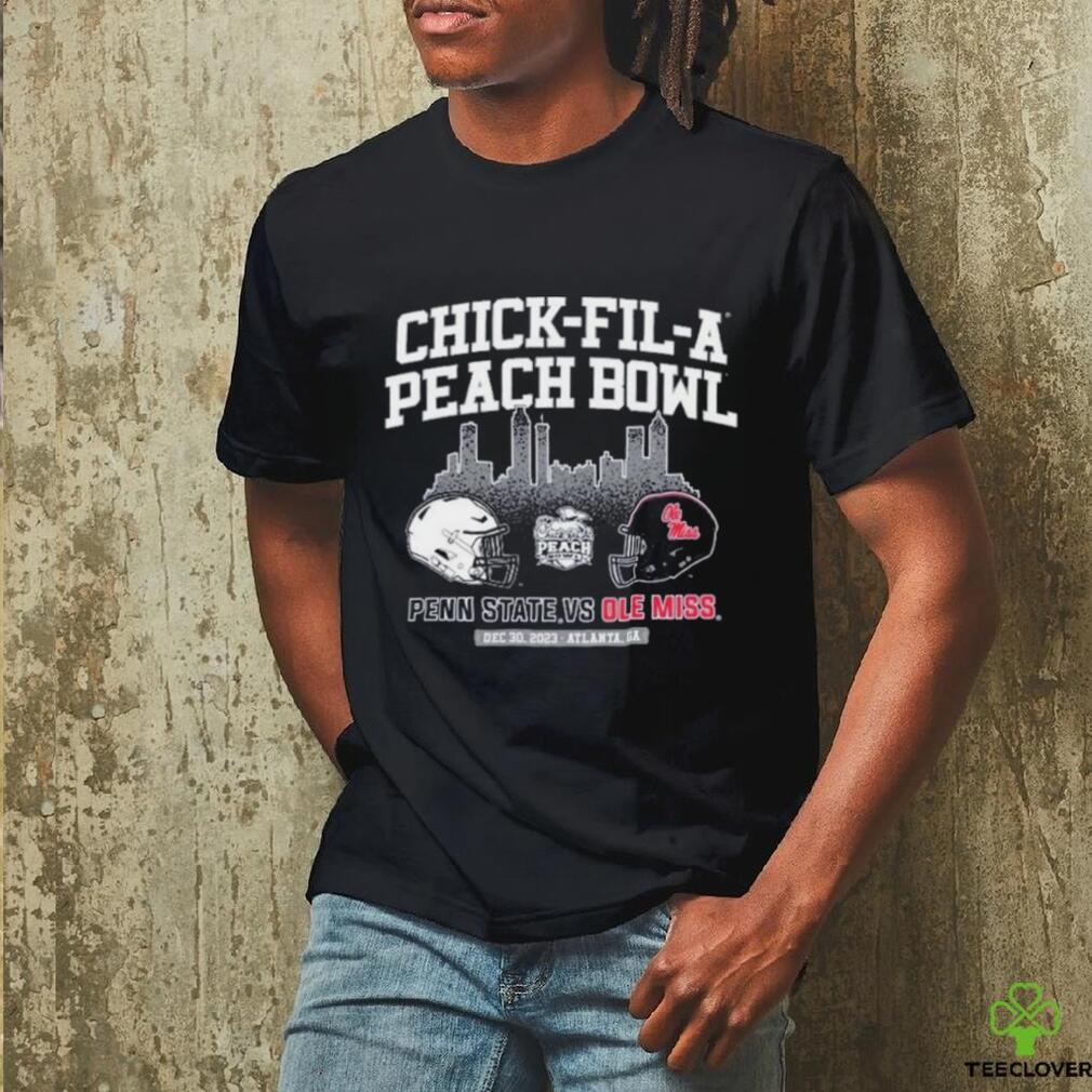Atlanta, Ga Skyline Chick Fil A Peach Bowl 2023 Ole Miss Vs Penn State Football Shirt Atlanta, Ga Skyline Chick Fil A Peach Bowl 2023 Ole Miss Vs Penn State Football Shirt