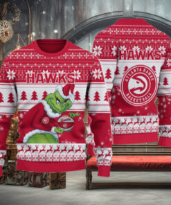 Atlanta Hawks Grinch Christmas Ugly Sweater