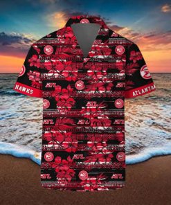 Atlanta Hawks Hawaii Set Pattern Vintage 3D Hawaiian Shirt And Shorts