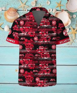 Atlanta Hawks Hawaii Set Pattern Vintage 3D Hawaiian Shirt And Shorts