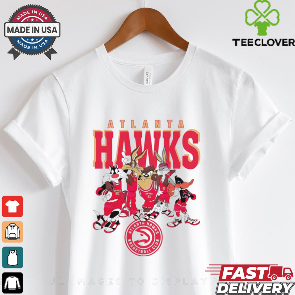 Atlanta Hawks Looney Tunes characters NBA basketball shirt Atlanta Hawks Looney Tunes characters NBA basketball shirt