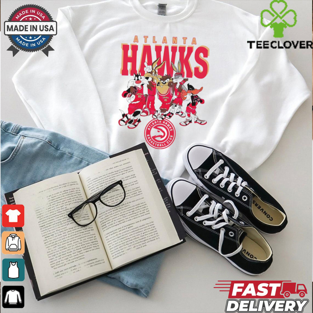 Atlanta Hawks Looney Tunes characters NBA basketball shirt Atlanta Hawks Looney Tunes characters NBA basketball shirt