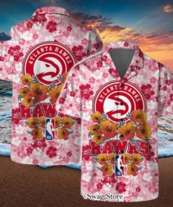 Atlanta Hawks NBA Aloha Summer Logo Team And Pattern Hawaiian Set