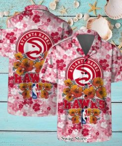 Atlanta Hawks NBA Aloha Summer Logo Team And Pattern Hawaiian Set