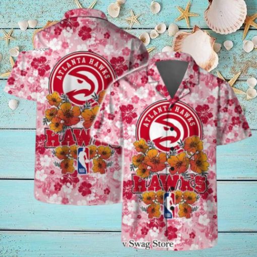 Atlanta Hawks NBA Aloha Summer Logo Team And Pattern Hawaiian Set