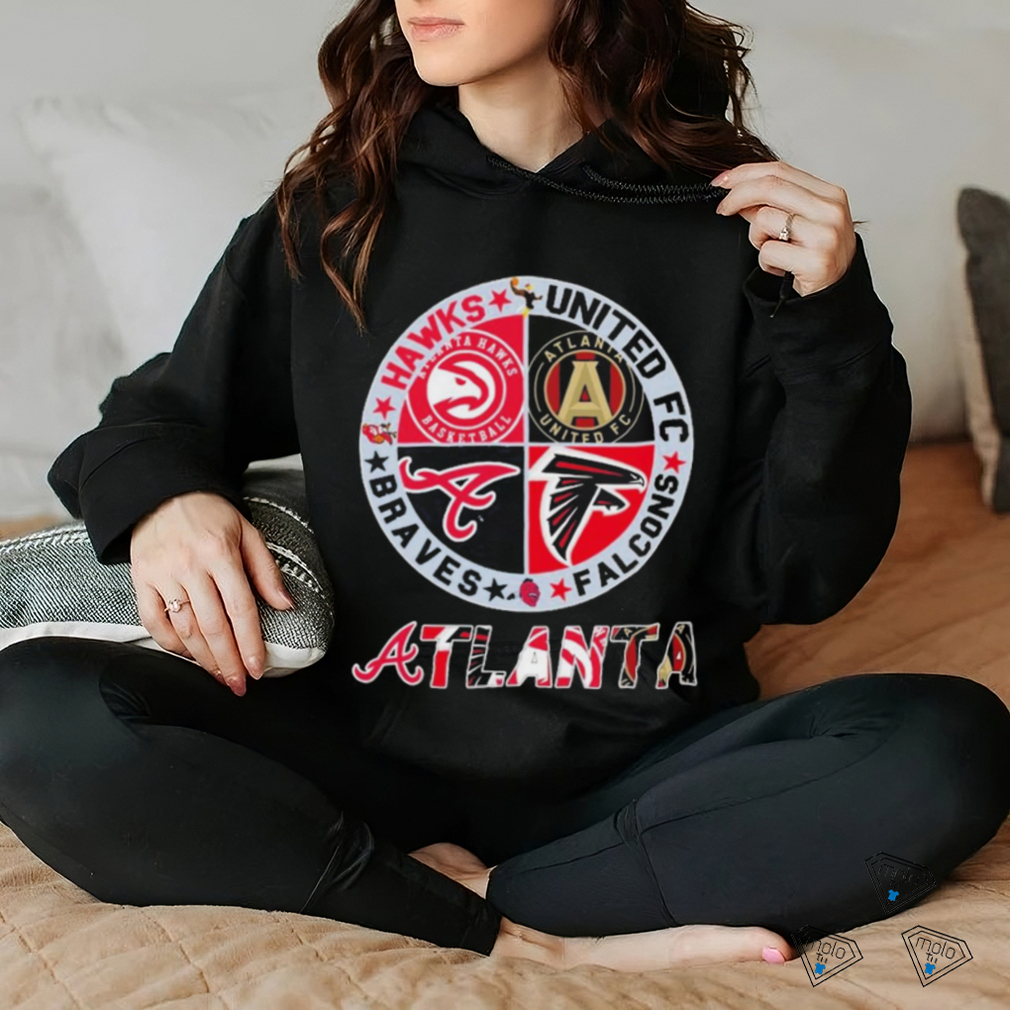 Atlanta Skyline Sports Team Logo Hawks United Fc Falcons And