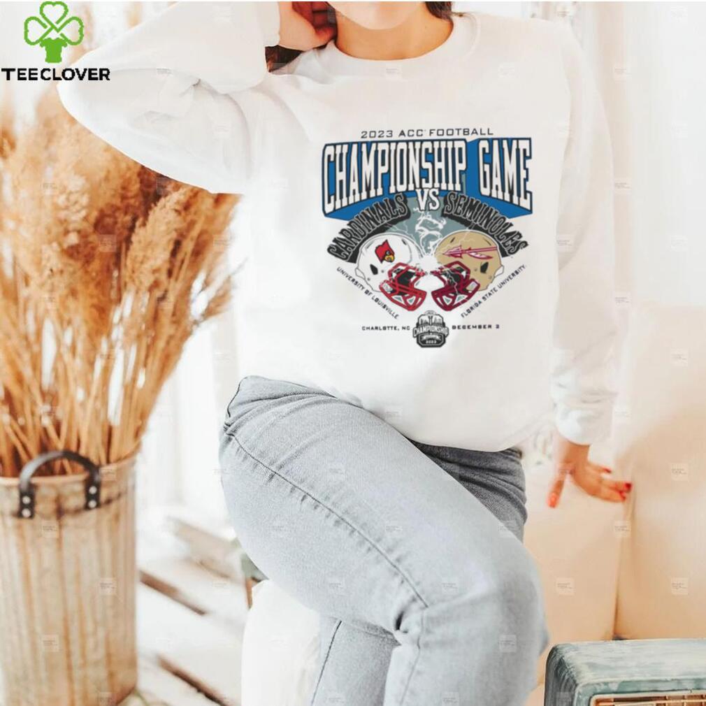 Atlantic Coast Conference Football Championship 2023 University Of Louisville vs Florida State University Shirt Atlantic Coast Conference Football Championship 2023 University Of Louisville vs Florida State University Shirt