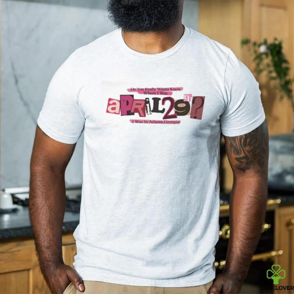 Atsevenstudio April 29Th Lyric Ver Shirt Atsevenstudio April 29Th Lyric Ver Shirt