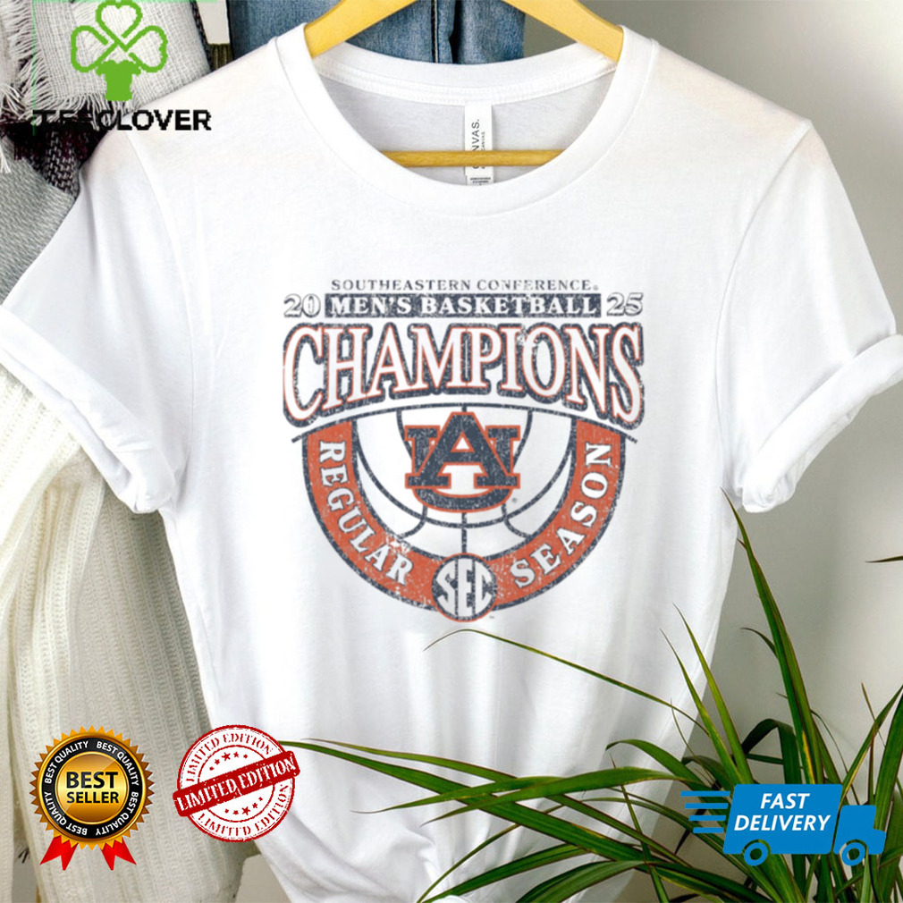 Auburn Men’s Basketball 2024 25 SEC Regular Season Champions Vintage T Shirt Auburn Men’s Basketball 2024 25 SEC Regular Season Champions Vintage T Shirt