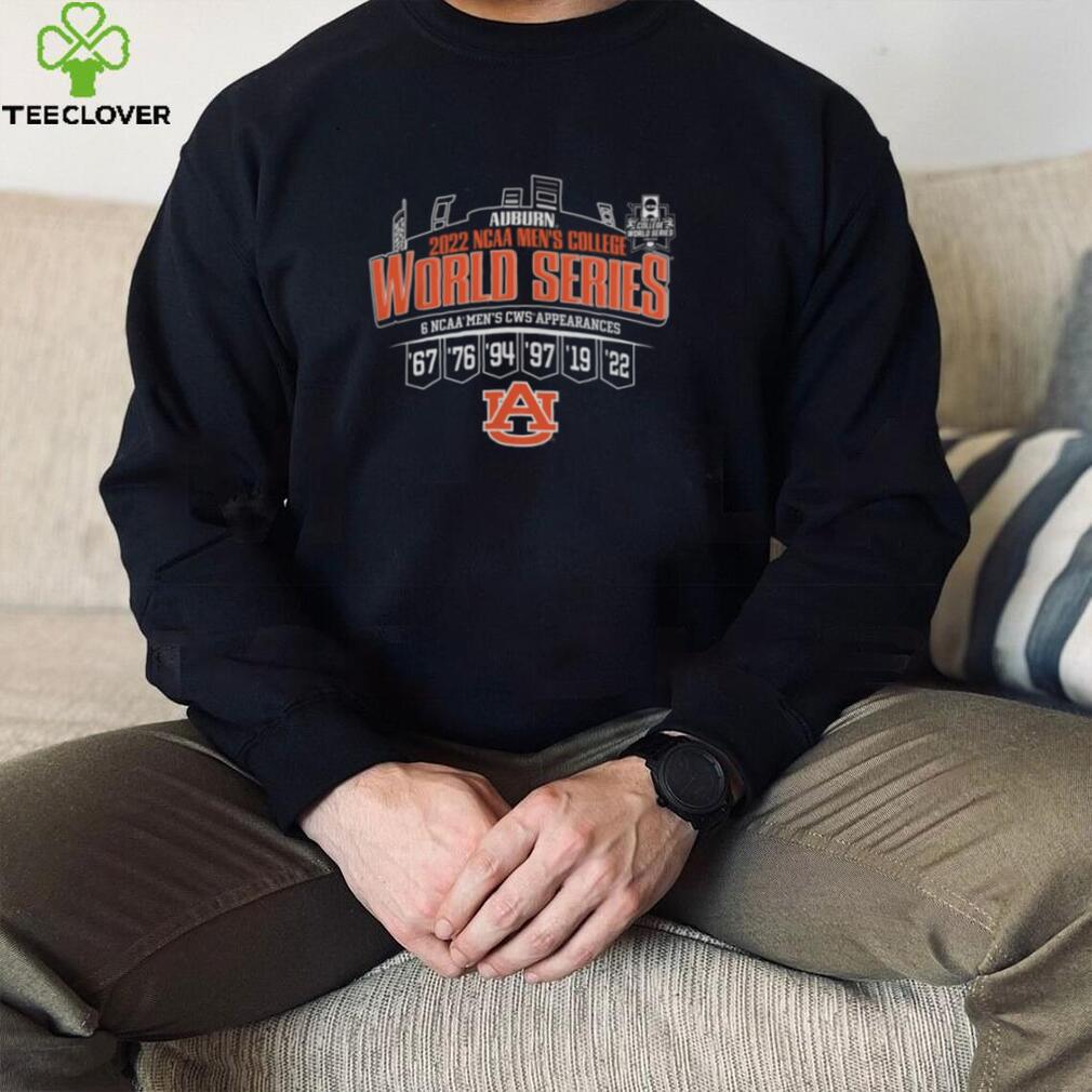 Auburn Tiger 2022 NCAA College World Series Appearances T Shirt Auburn Tiger 2022 NCAA College World Series Appearances T Shirt