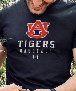 Auburn Tigers Blue Baseball Tech Performance T Shirt