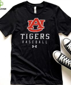 Auburn Tigers Blue Baseball Tech Performance T Shirt