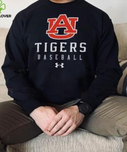 Auburn Tigers Blue Baseball Tech Performance T Shirt