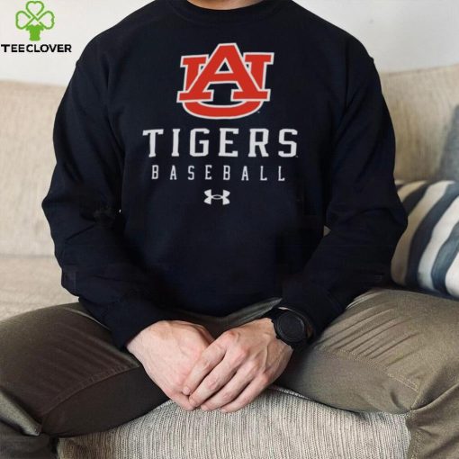 Auburn Tigers Blue Baseball Tech Performance T Shirt