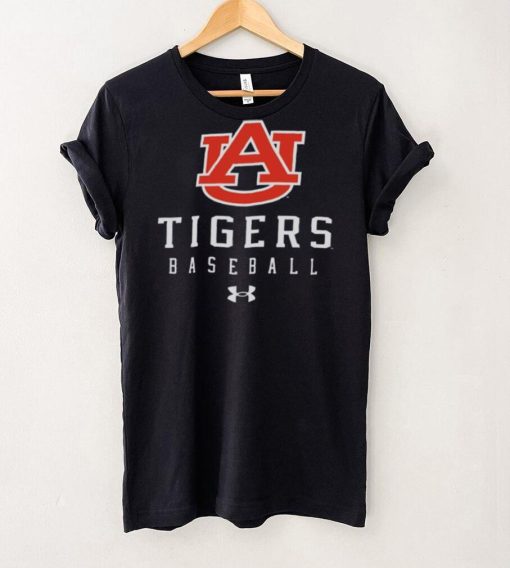 Auburn Tigers Blue Baseball Tech Performance T Shirt