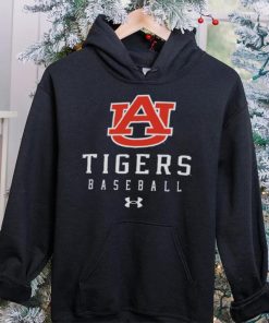 Auburn Tigers Blue Baseball Tech Performance T Shirt