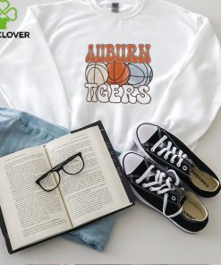 Auburn Tigers Comfort Colors Basketball Cropped Logo 2024 T Shirt