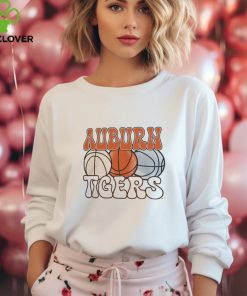 Auburn Tigers Comfort Colors Basketball Cropped Logo 2024 T Shirt