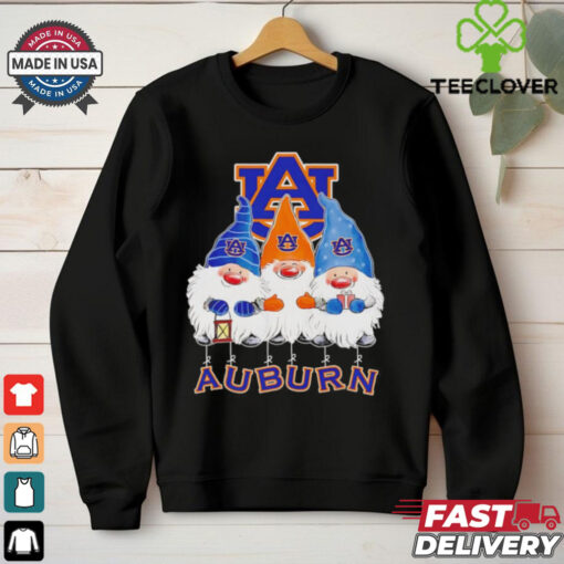 Auburn Tigers Fans Gnomies Merry Christmas shirt