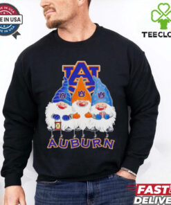Auburn Tigers Fans Gnomies Merry Christmas shirt