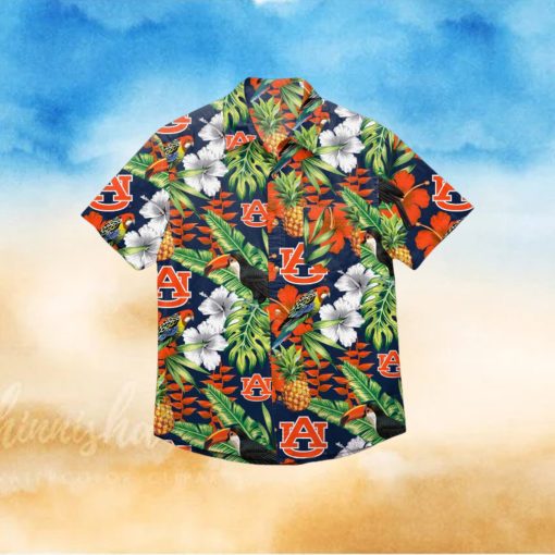 Auburn Tigers Floral Hawaiian Shirt