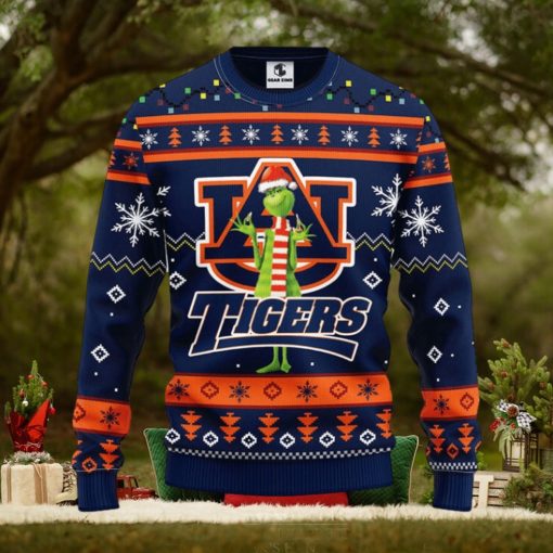 Auburn Tigers Funny Grinch Christmas Ugly Sweater