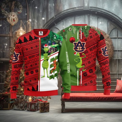 Auburn Tigers Grinch & Scooby doo Christmas Ugly Sweater 1