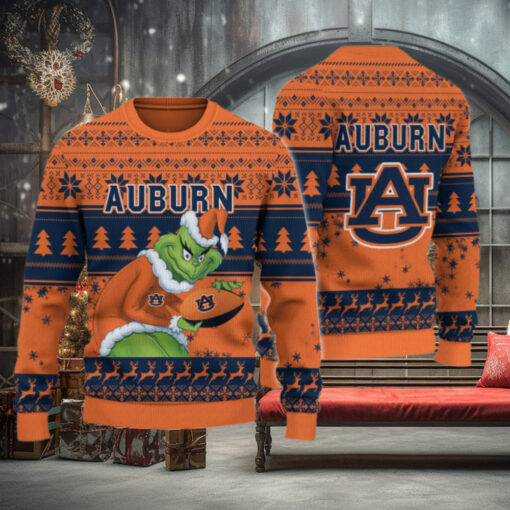 Auburn Tigers Grinch Ugly Christmas Sweater