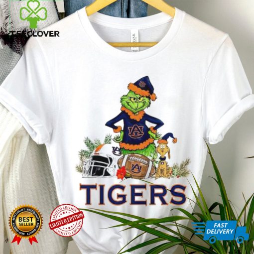 Auburn Tigers Grinch and Max dog funny Christmas hoodie, sweater, longsleeve, shirt v-neck, t-shirt