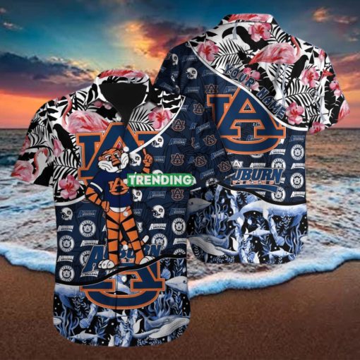 Auburn Tigers NCAA Custom Name Hawaiian Shirt Best Gift For Men And Women Fans hawaiian shirt