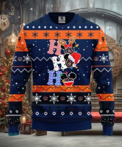 Auburn Tigers NCAA Team HoHoHo Mickey Funny Christmas Gift Men And Women Ugly Christmas Sweater