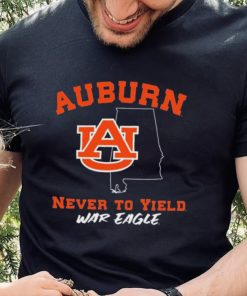 Auburn Tigers Never To Yield War Eagle Shirt