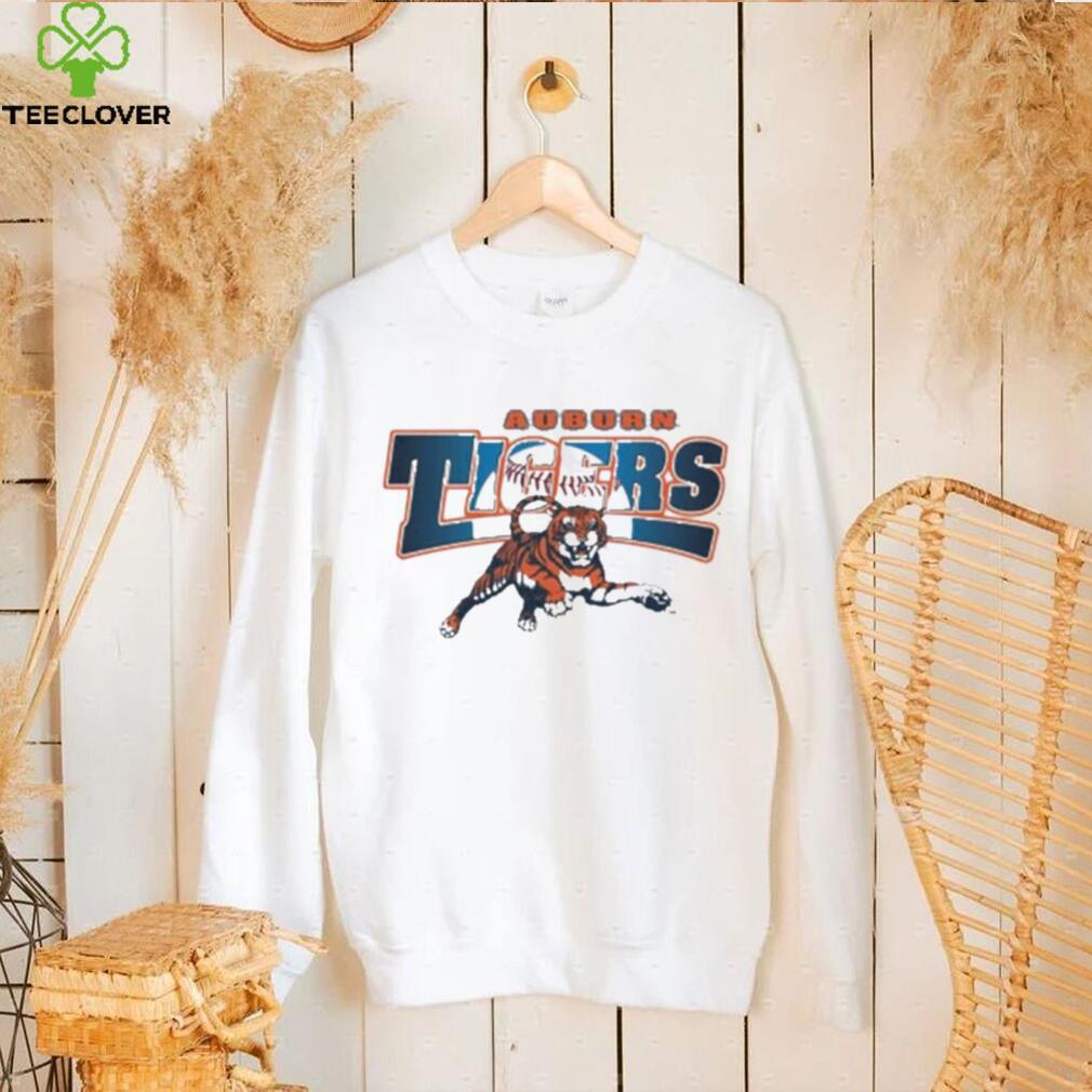 Auburn Tigers Official Shop Vault Baseball Leaping Tiger Shirt Auburn Tigers Official Shop Vault Baseball Leaping Tiger Shirt