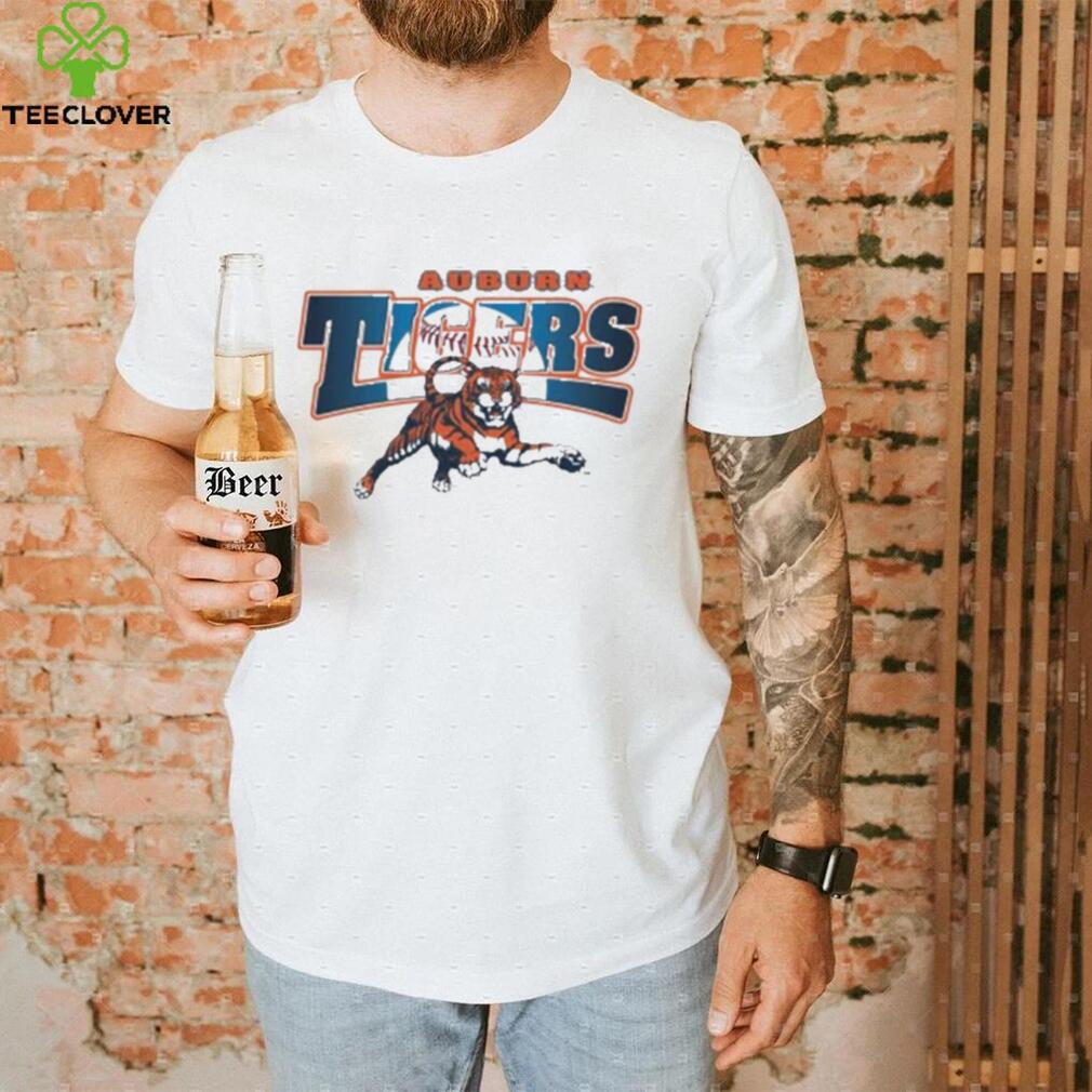 Auburn Tigers Official Shop Vault Baseball Leaping Tiger Shirt Auburn Tigers Official Shop Vault Baseball Leaping Tiger Shirt